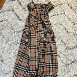 Burberry Asymmetrical Check Dress